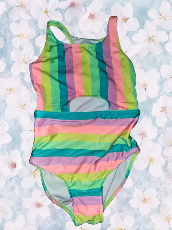 Cat & Jack Other - Cat & Jack Rainbow Stripe One-Piece Swimsuit